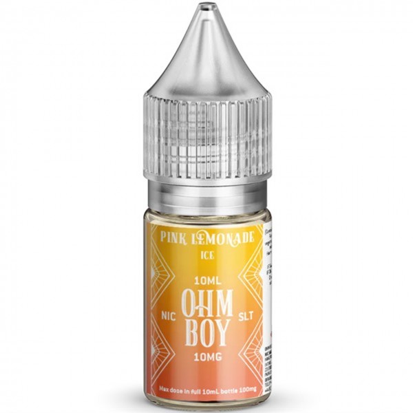 Pink Lemonade Ice Nic Salt 10ml E Liquid By Ohm Boy SLT