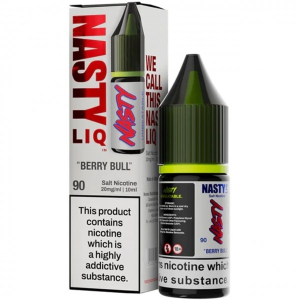 Berry Bull Nic Salt E Liquid 10ml by Nasty Liq