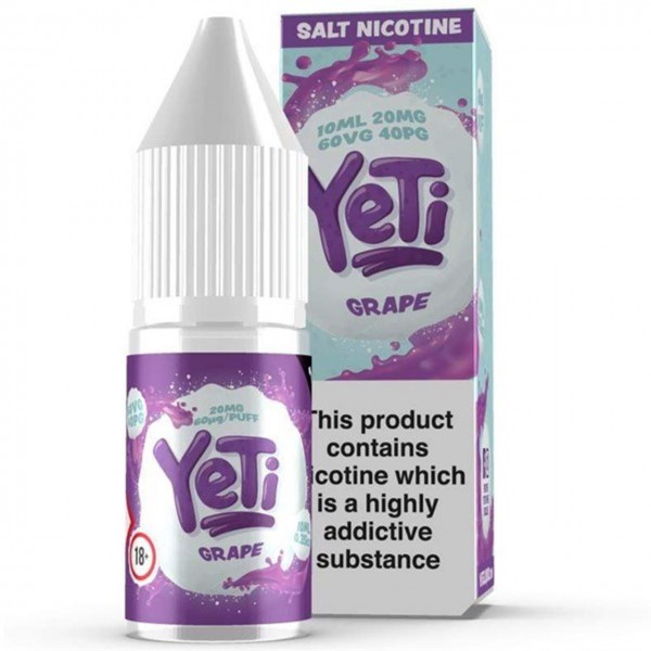 Grape Ice Nic Salt E Liquid 10ml By Yeti