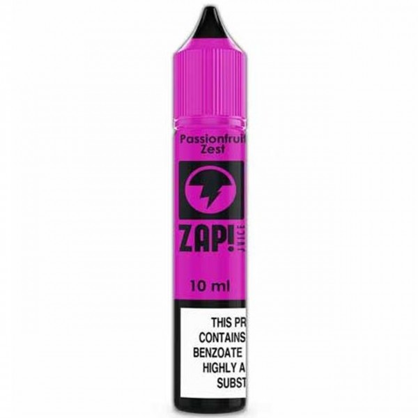 Passionfruit Zest Nic Salt E Liquid 10ml by Zap! Juice