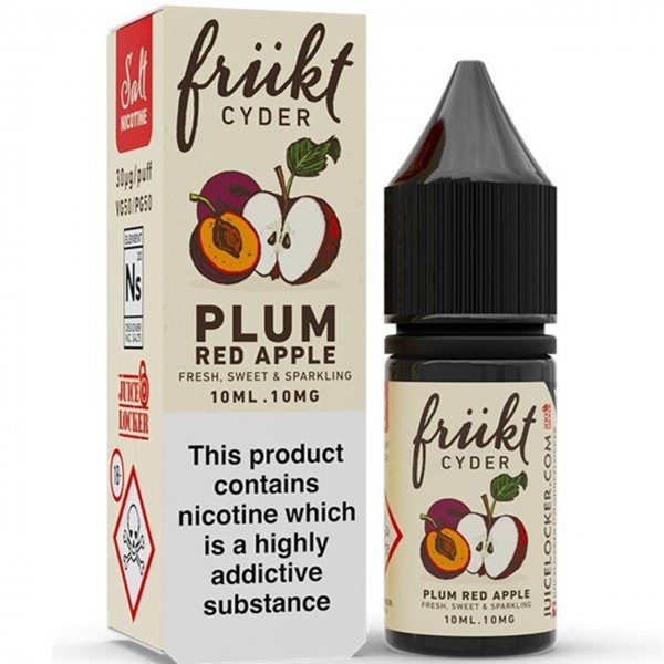 Plum Red Apple Nic Salt E Liquid 10ml By Frukt Cyder