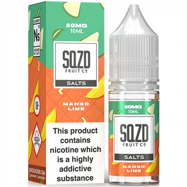 Mango Lime Nic Salt E Liquid 10ml By SQZD