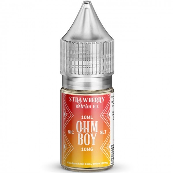 Strawberry Banana Ice Nic Salt 10ml E Liquid By Ohm Boy SLT