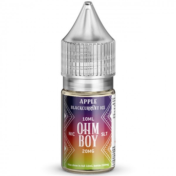 Apple Blackcurrant Ice Nic Salt 10ml E Liquid By Ohm Boy SLT