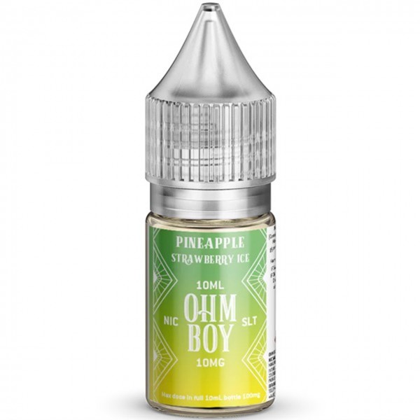 Pineapple Strawberry Ice Nic Salt 10ml E Liquid By Ohm Boy SLT
