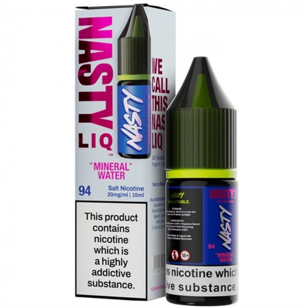 Mineral Water Nic Salt E Liquid 10ml By Nasty Liq