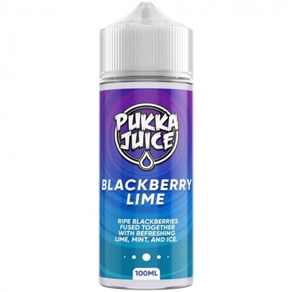 Blackberry Lime E Liquid 100ml Shortfill by Pukka Juice