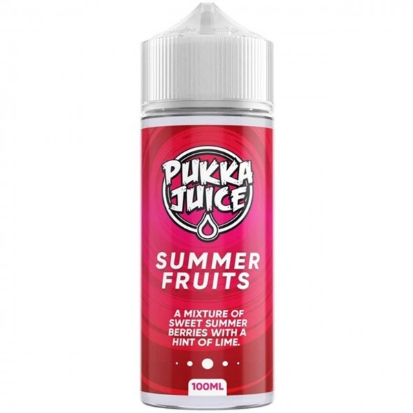 Summer Fruits E Liquid 100ml Shortfill by Pukka Juice
