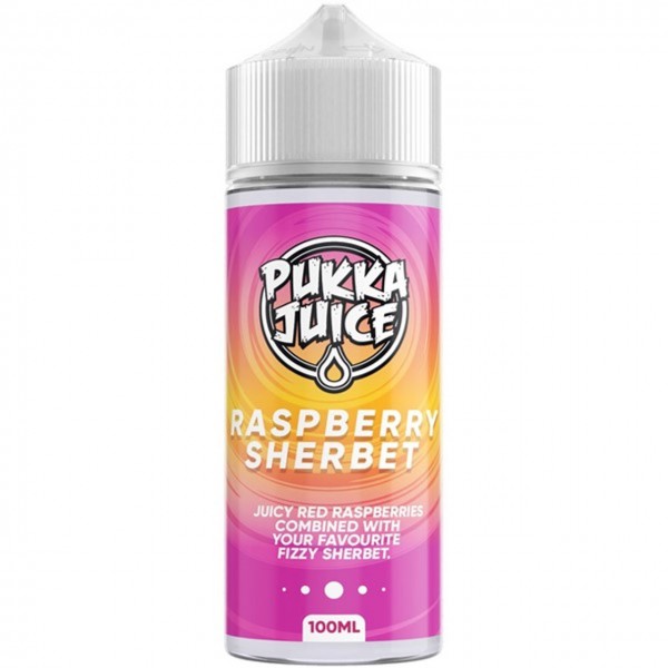 Raspberry Sherbet E Liquid 100ml Shortfill by Pukka Juice