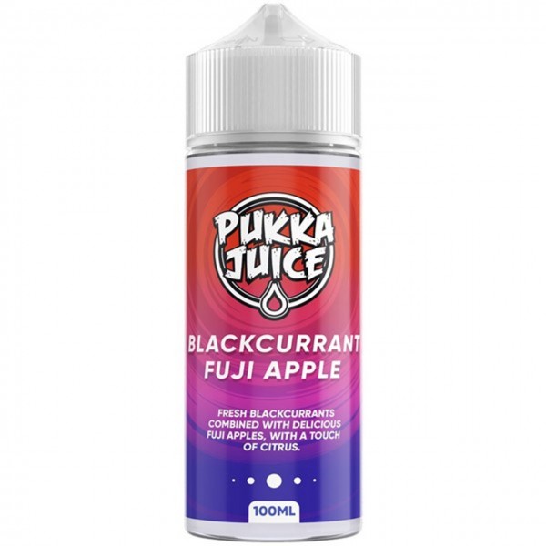 Blackcurrant Fuji Apple E Liquid 100ml Shortfill by Pukka Juice