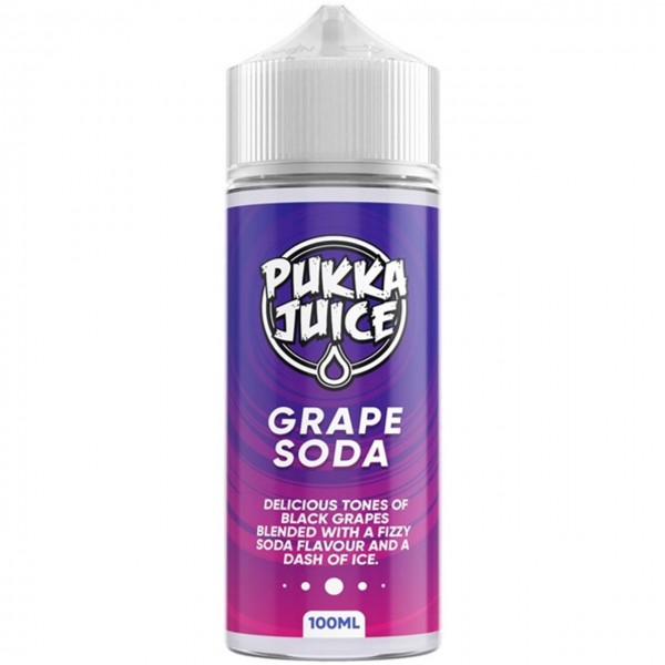 Grape Soda E Liquid 100ml Shortfill by Pukka Juice
