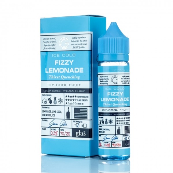 Fizzy Lemonade E Liquid 50ml Shortfill by Glas Basix