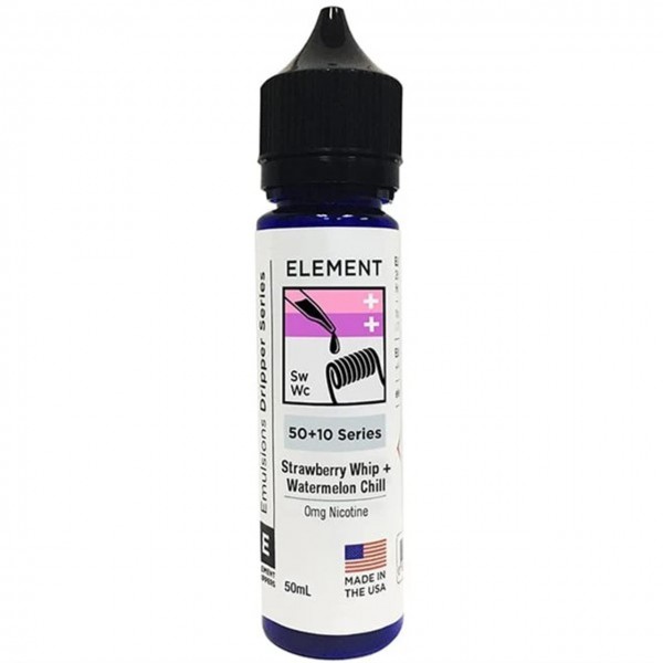 Strawberry Whip & Watermelon Chill E Liquid 50ml Shortfill by Element Mix Series