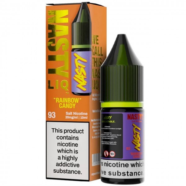 Rainbow Candy Nic Salt E Liquid 10ml By Nasty Liq