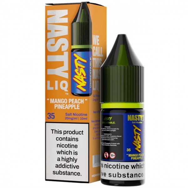 Mango Peach Pineapple Nic Salt E Liquid 10ml By Nasty Liq
