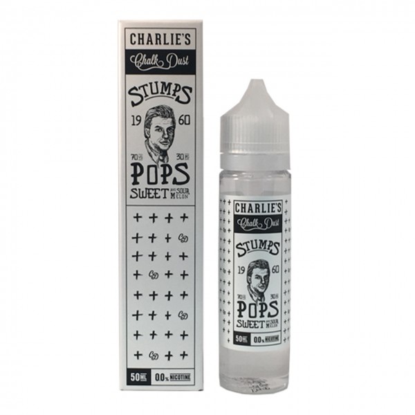 POPS Sweet and Sour Melon E Liquid 50ml by Charlie’s Chalk Dust Stumps
