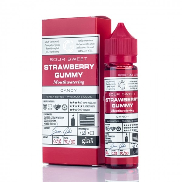 Strawberry Gummy E Liquid 50ml Shortfill by Glas Basix