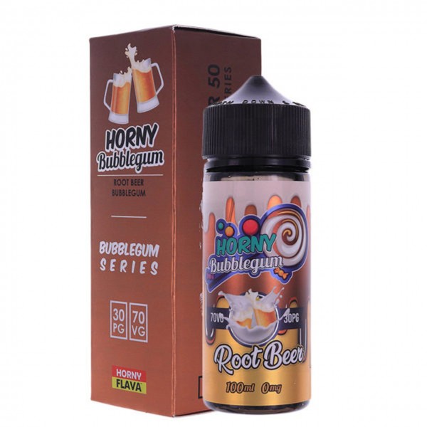 Root Beer Horny Bubblegum E Liquid 100ml Shortfill by Horny Flava