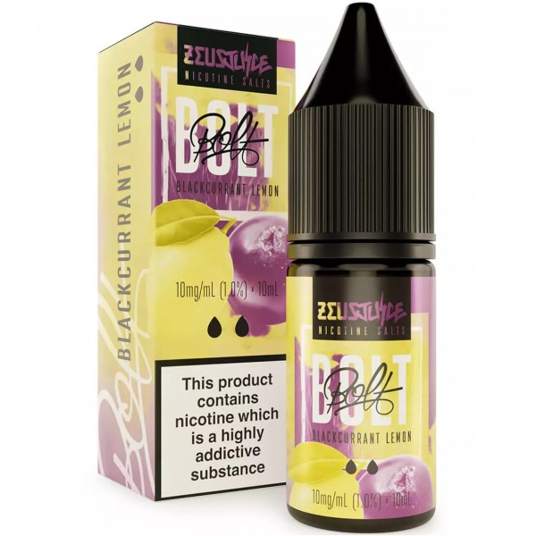Blackcurrant Lemon Nic Salt E Liquid 10ml by Bolt