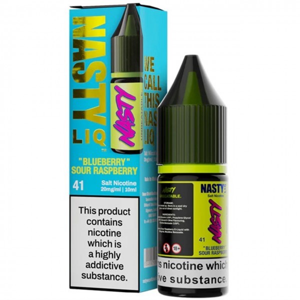 Blueberry Sour Raspberry Nic Salt E Liquid 10ml By Nasty Liq