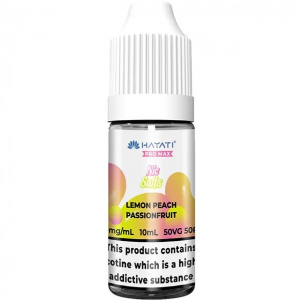 Lemon Peach Passionfruit Nic Salt E Liquid 10ml By Hayati Pro Max