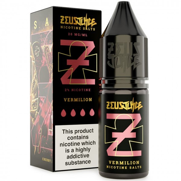 Vermillion Nic Salt E Liquid 10ml by Zeus Juice