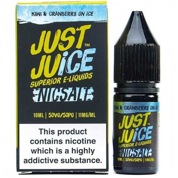 Kiwi & Cranberry on Ice Nic Salt E Liquid 10ml By Just Juice