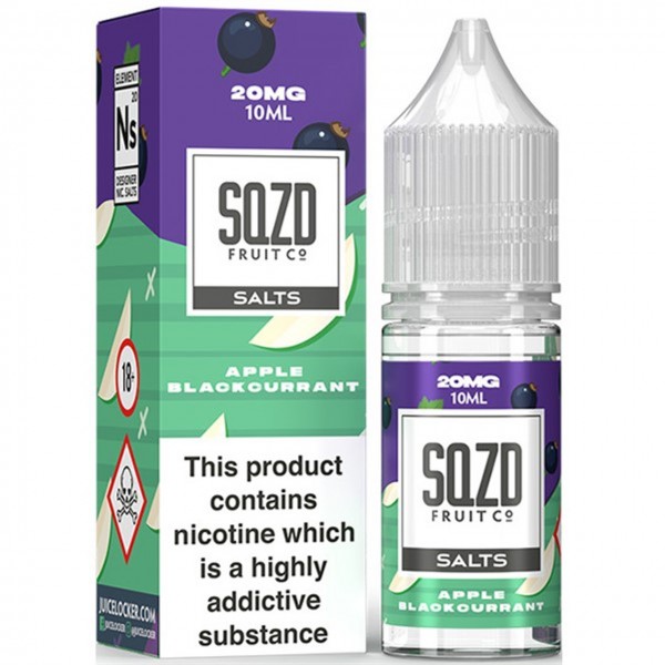 Apple Blackcurrant Nic Salt E Liquid 10ml By SQZD