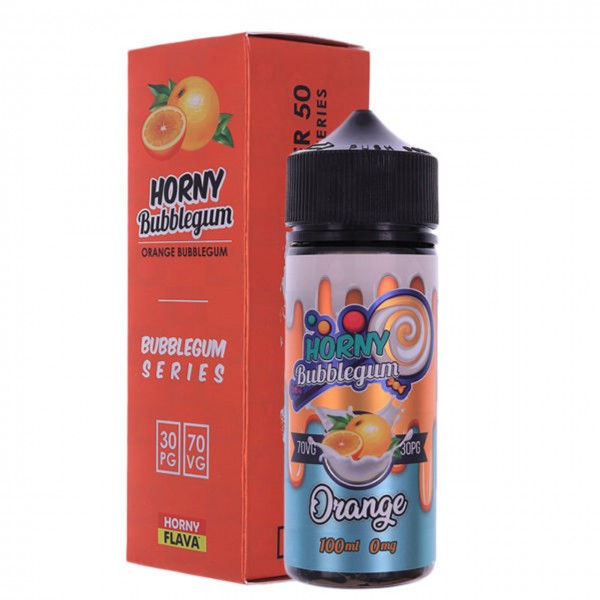 Orange Horny Bubblegum E Liquid 100ml Shortfill by Horny Flava