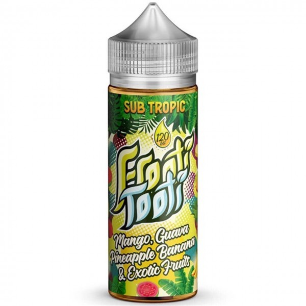 Mango Guava Pineapple Banana Exotic Fruits Sub Tropic E Liquid 100ml by Frooti Tooti UK