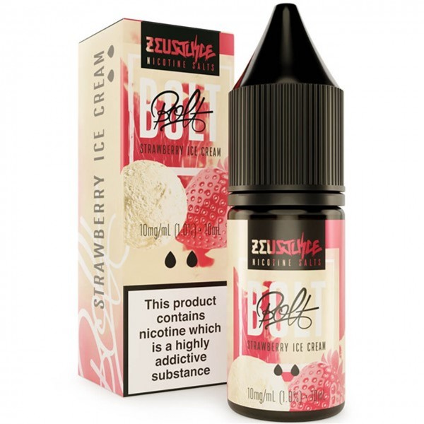 Strawberry Ice Cream Nic Salt E Liquid 10ml by Bolt