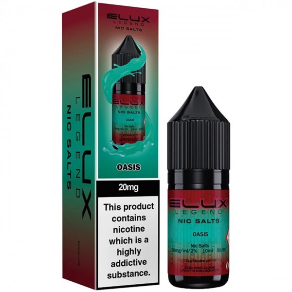 Oasis Nic Salt E Liquid 10ml By Elux Legend
