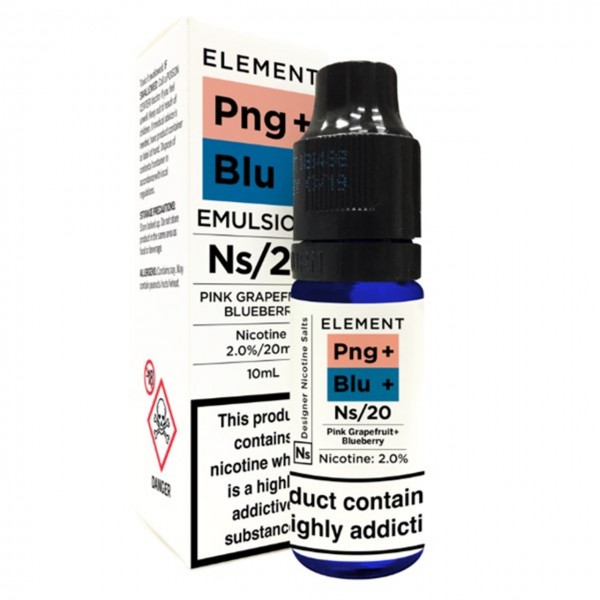 Pink Grapefruit & Blueberry Nic Salt 20mg E Liquid By Element
