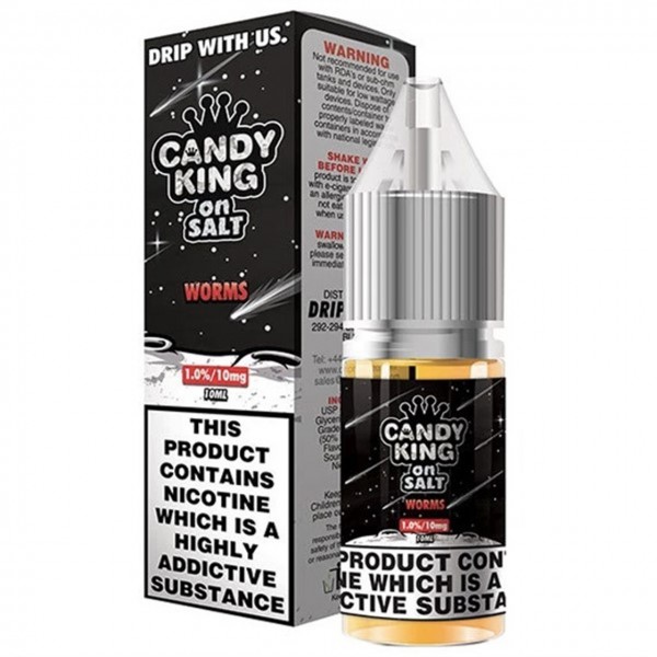 Worms Nic Salt E Liquid 10ml By Candy King