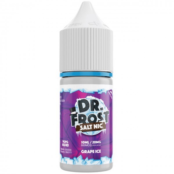 Grape Ice Nic Salt 20mg E Liquid 10ml By Dr Frost