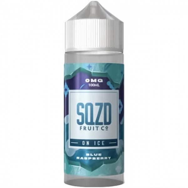 Blue Raspberry On Ice E Liquid 100ml by SQZD