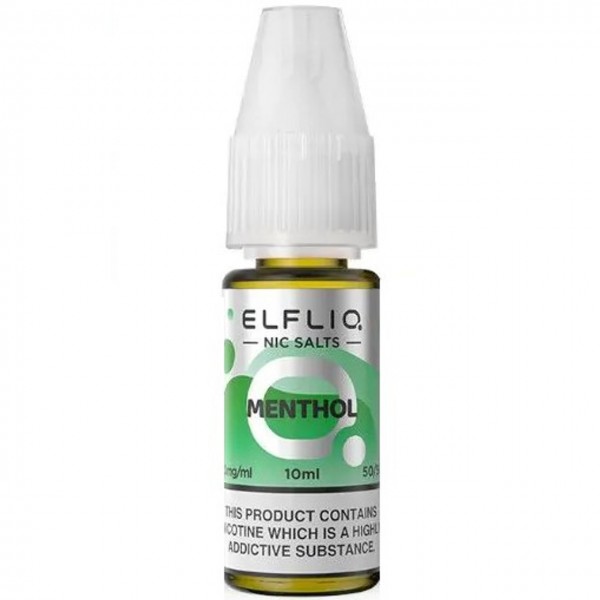 Menthol Nic Salt E Liquid 10ml By Elf Bar Elfliq