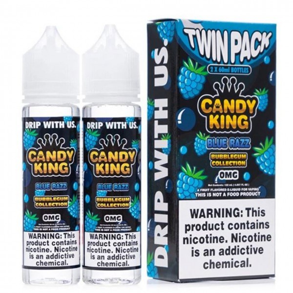 Blue Razz Bubblegum E Liquid 100ml by Candy King
