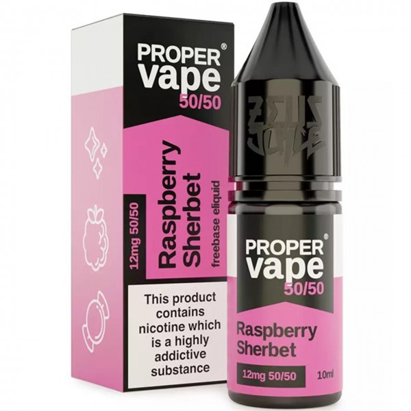 Raspberry Sherbet Nic Salt E Liquid 10ml by Proper Vape