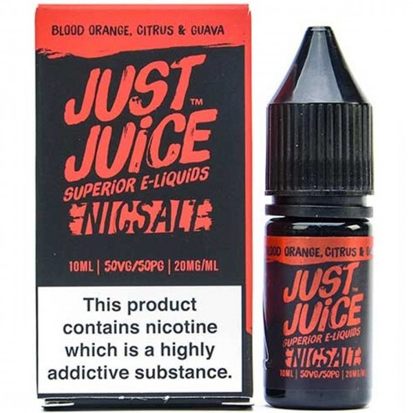 Blood Orange Citrus & Guava Nic Salt E Liquid 10ml By Just Juice