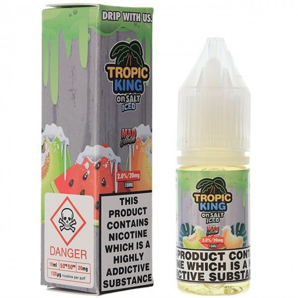 Iced Mad Melon Nic Salt E Liquid 10ml By Tropic King