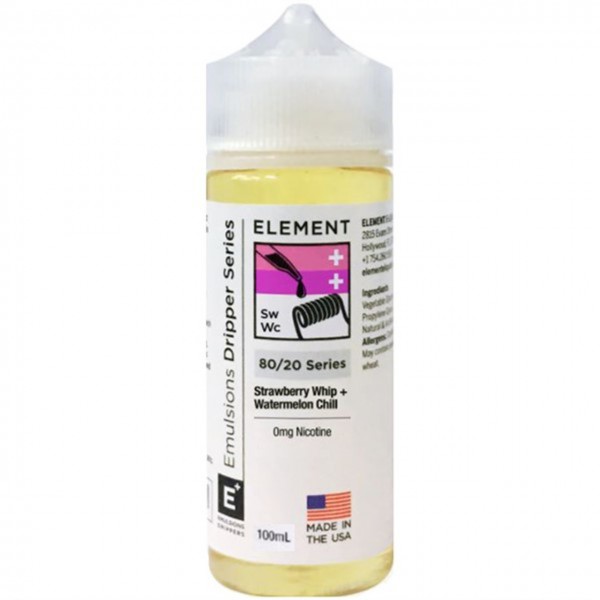Strawberry Whip Watermelon Chill E Liquid 100ml by Element Emulsion