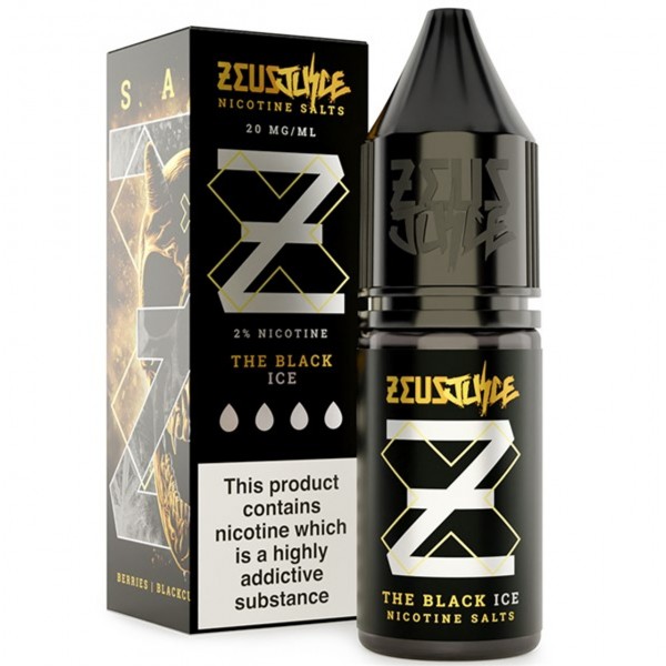 The Black Ice Nic Salt E Liquid 10ml by Zeus Juice