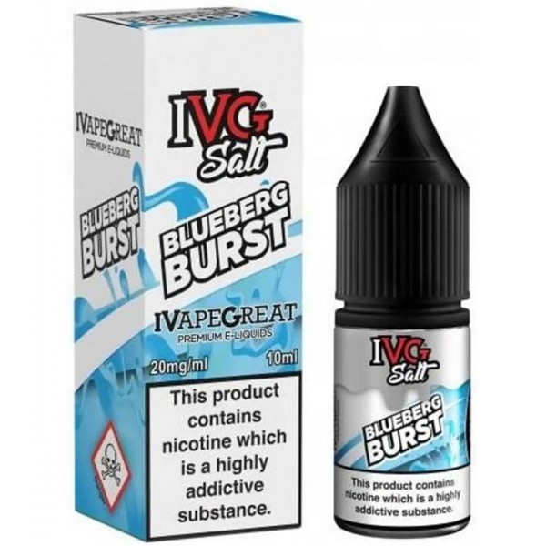 Blueberg Burst Nic Salt E Liquid 10ml By I VG