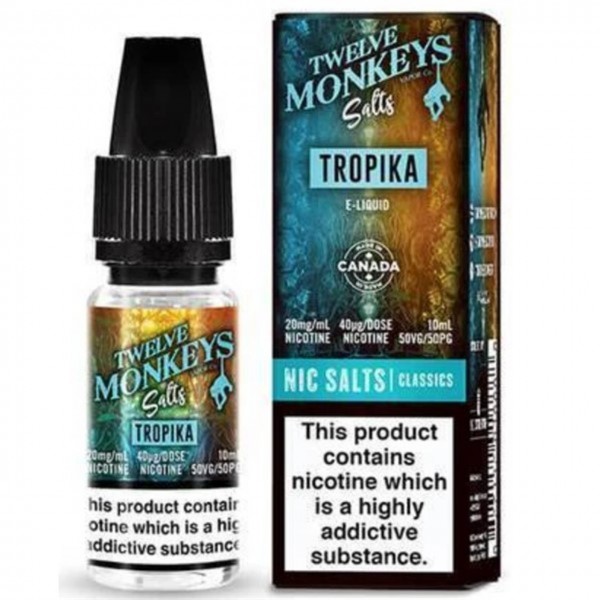 Tropica Nic Salt E Liquid 10ml by Twelve Monkeys