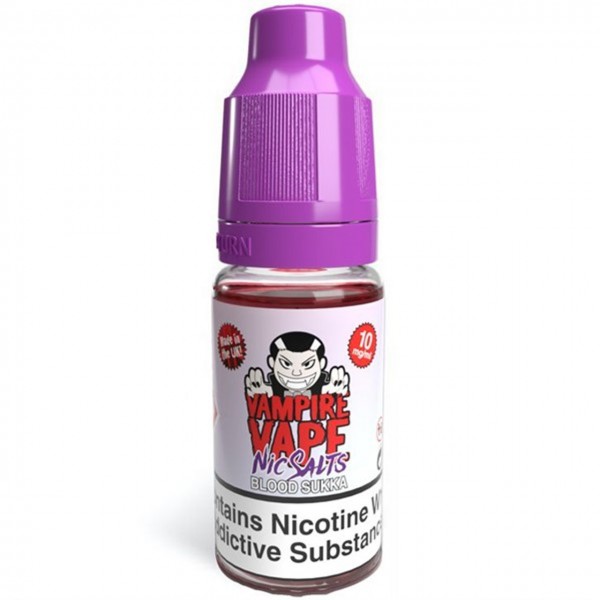 Blood Sukka Nic Salt E Liquid 10ml By Vampire Vape