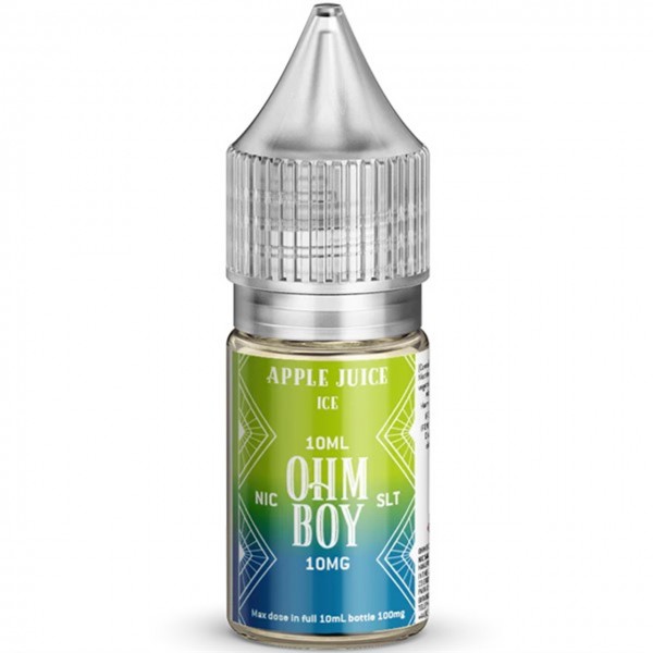 Apple Juice Ice Nic Salt 10ml E Liquid By Ohm Boy SLT