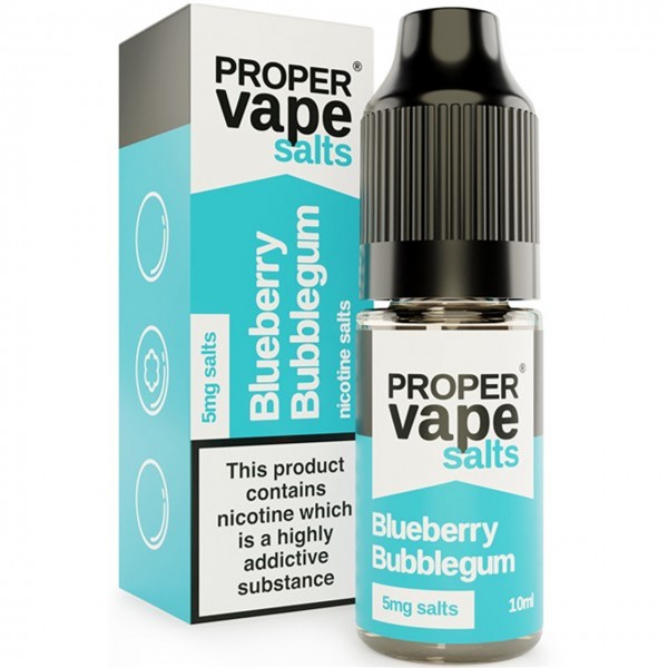 Blueberry Bubblegum Nic Salt E Liquid 10ml by Proper Vape