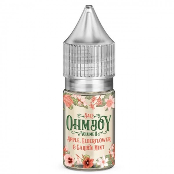 Apple, Elderflower & Garden Mint Nic Salt 10ml E Liquid By Ohm Boy Volume II