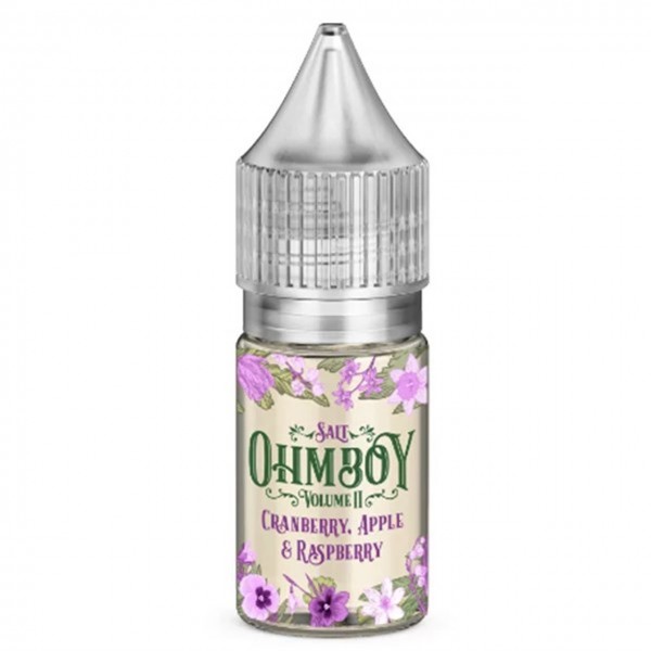 Cranberry Apple & Raspberry Nic Salt 10ml E Liquid By Ohm Boy Volume II